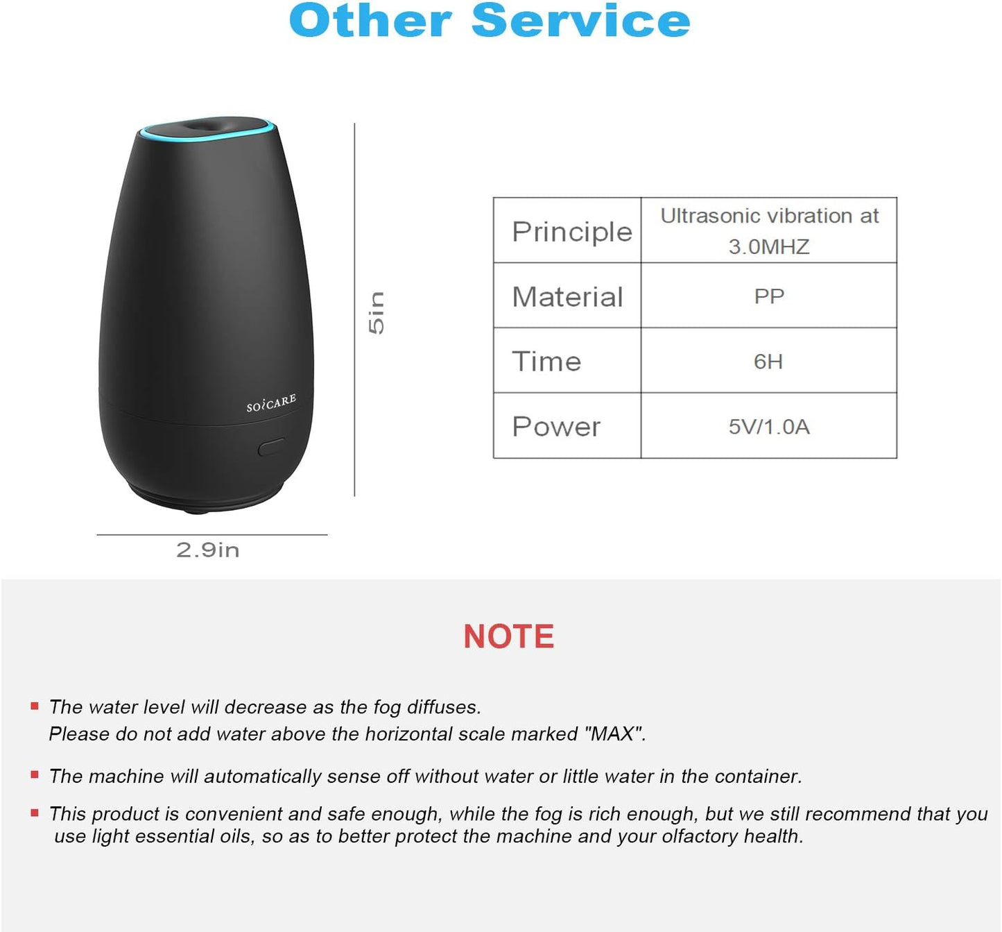 2nd Generation Portable Car Essential Oil Diffuser - Mini Aromatherapy Humidifier with USB Cable for Travel, Office, and Home - Elegant Black